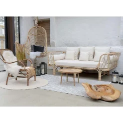 House Nordic Jammu Couchtisch - Mangoholz natur Ø60x35 cm