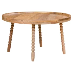 House Nordic Jammu Couchtisch - Mangoholz natur Ø60x35 cm