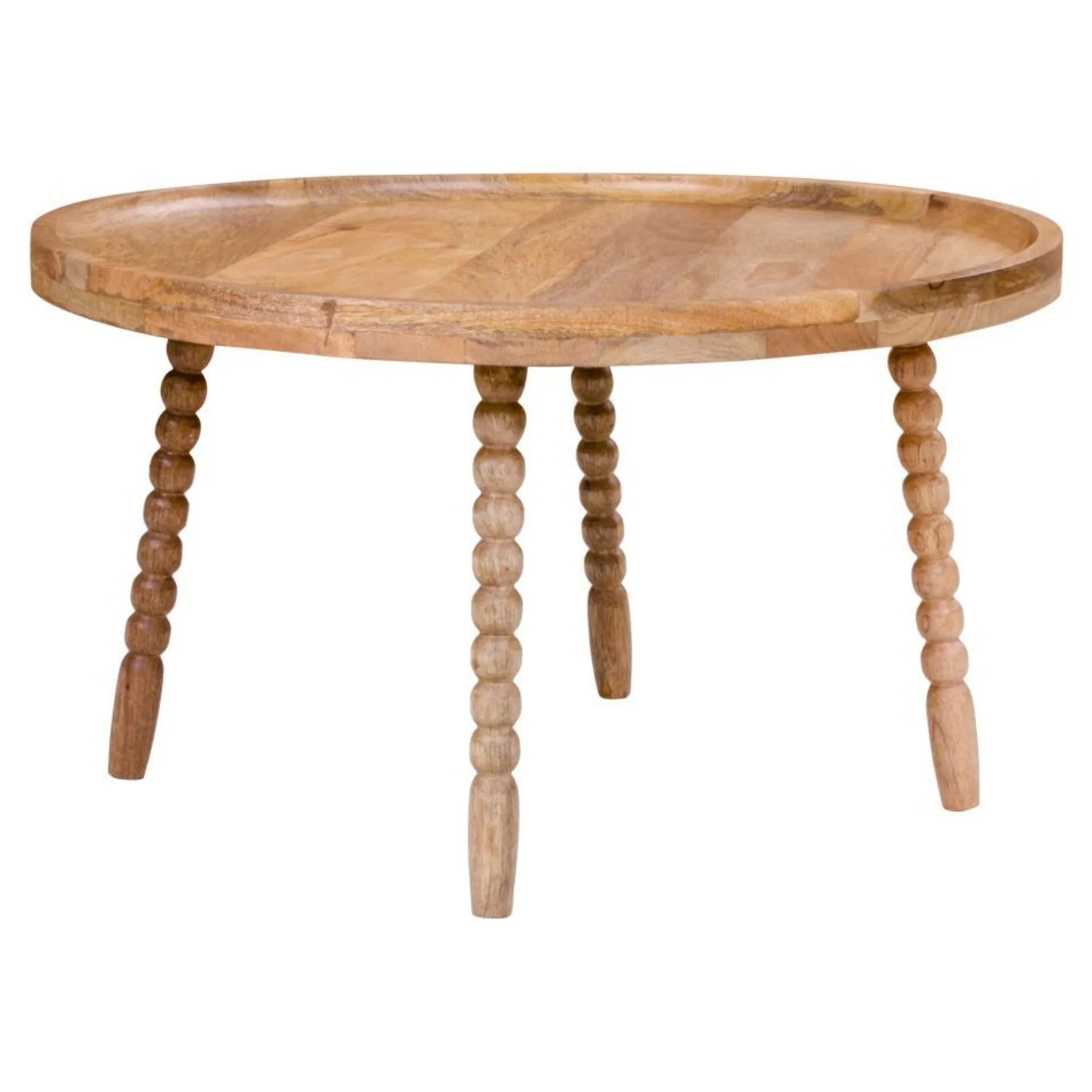 House Nordic Jammu Couchtisch - Mangoholz natur Ø60x35 cm
