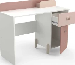 Kinder CBA Janne Schreibtisch 1 Drehtür und 1 Schublade-matt /matt weiß