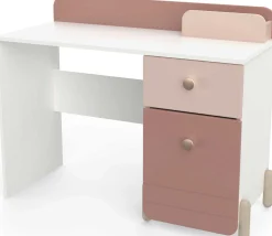 Kinder CBA Janne Schreibtisch 1 Drehtür und 1 Schublade-matt /matt weiß