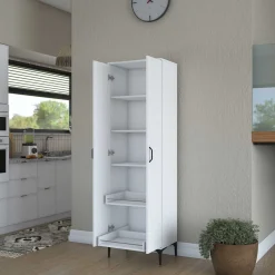 JE110 - 2945 Mehrzweckschrank | 100 % MELAMIN | Weiß