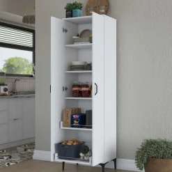 JE110 - 2945 Mehrzweckschrank | 100 % MELAMIN | Weiß