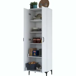 JE110 - 2945 Mehrzweckschrank | 100 % MELAMIN | Weiß