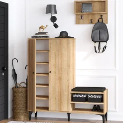 Jess Schuhschrank | 100% MELAMIN | Eiche
