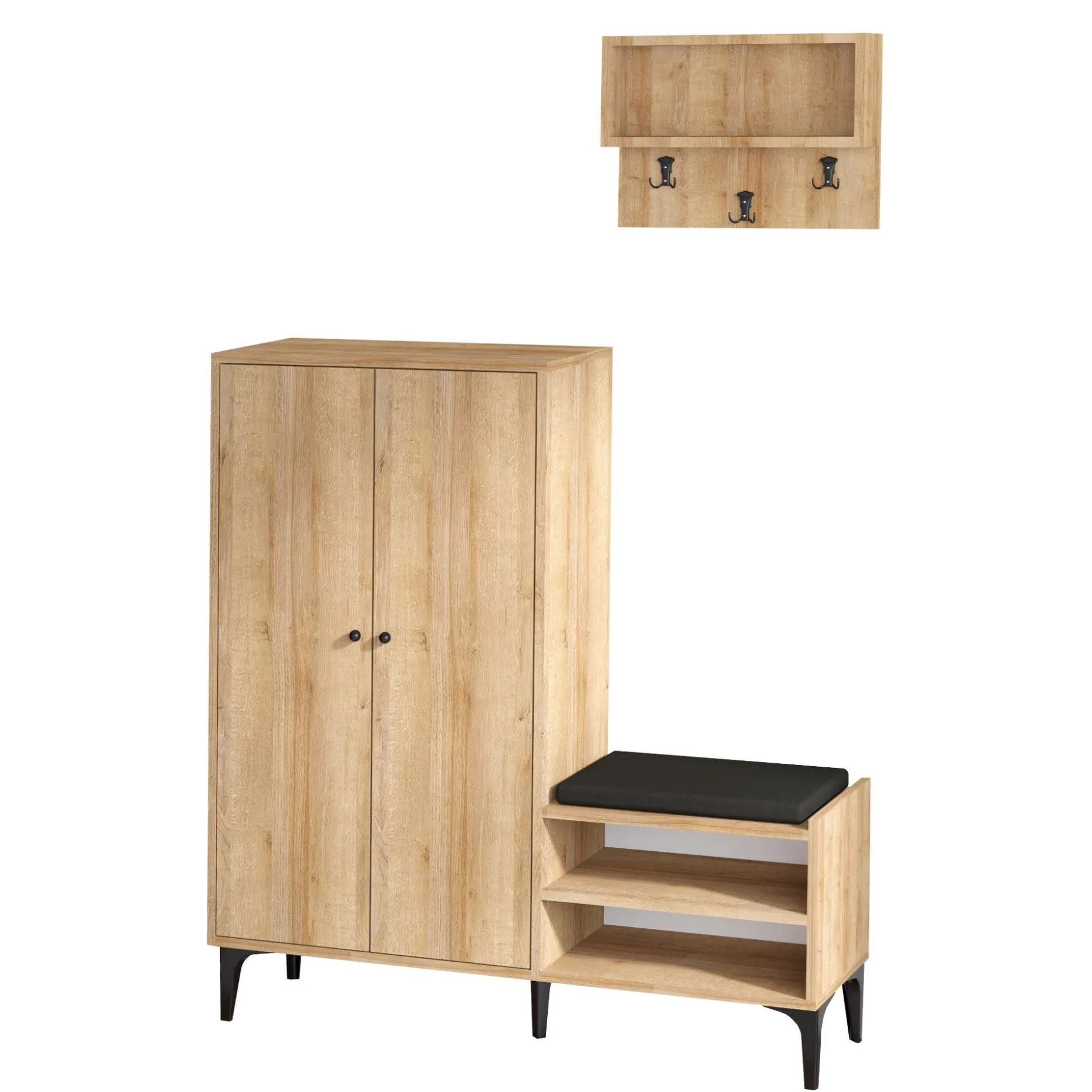 Jess Schuhschrank | 100% MELAMIN | Eiche