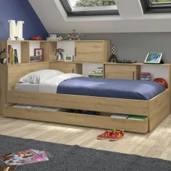 Jugendbett Erwan mit Stauraum | 90 x 200 cm | Artisan Eiche