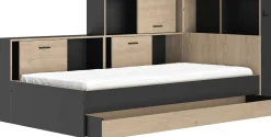 Jugendbett mit Bettkasten und Stauraum Erwan | 90 x 200 cm | Châtaignier-design