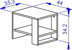Kinder Gautier - Gami Jugendzimmer Nael: Bett 90x200 mit Lattenrost, Kommode, Nachttisch, Wandregal - Eiche Dekor/schwarz
