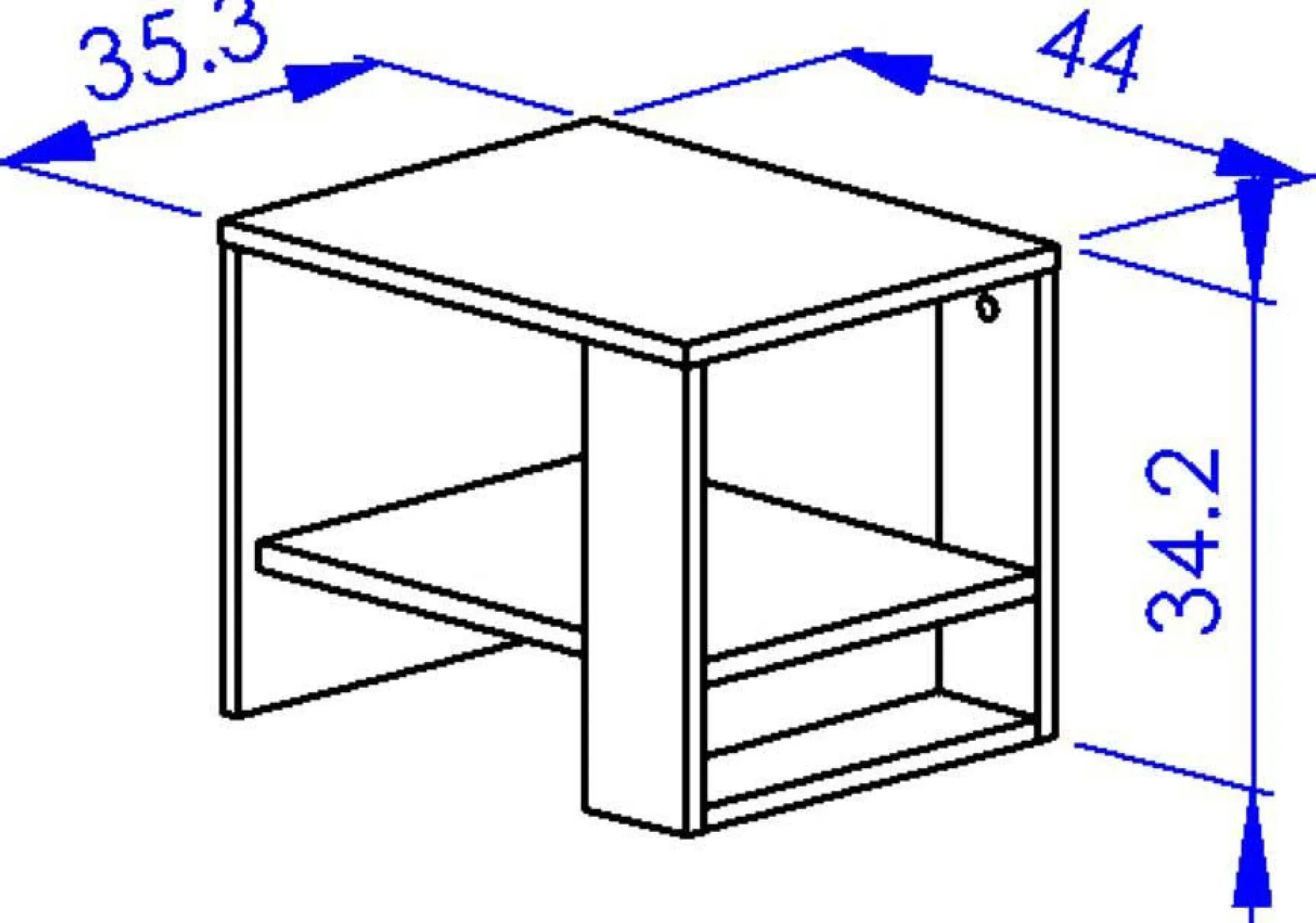 Kinder Gautier - Gami Jugendzimmer Nael: Bett 90x200 mit Lattenrost, Kommode, Nachttisch, Wandregal - Eiche Dekor/schwarz