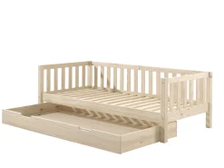 Kabinenbett Friedrich | 211,2 x 98,2 x 68 cm | Mit Bettkasten | Milky Pine Design