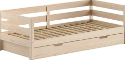 Kabinenbett Maggie - mit Bettkasten - 90 x 200 - Kiefer massiv - Kiefer milchig