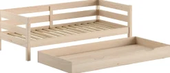 Kabinenbett Maggie - mit Bettkasten - 90 x 200 - Kiefer massiv - Kiefer milchig