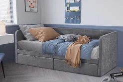 Kabinenbett Parma - 90x200cm - mit 2 Schubladen - grau