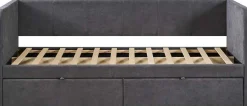 Kabinenbett Parma - 90x200cm - mit 2 Schubladen - grau