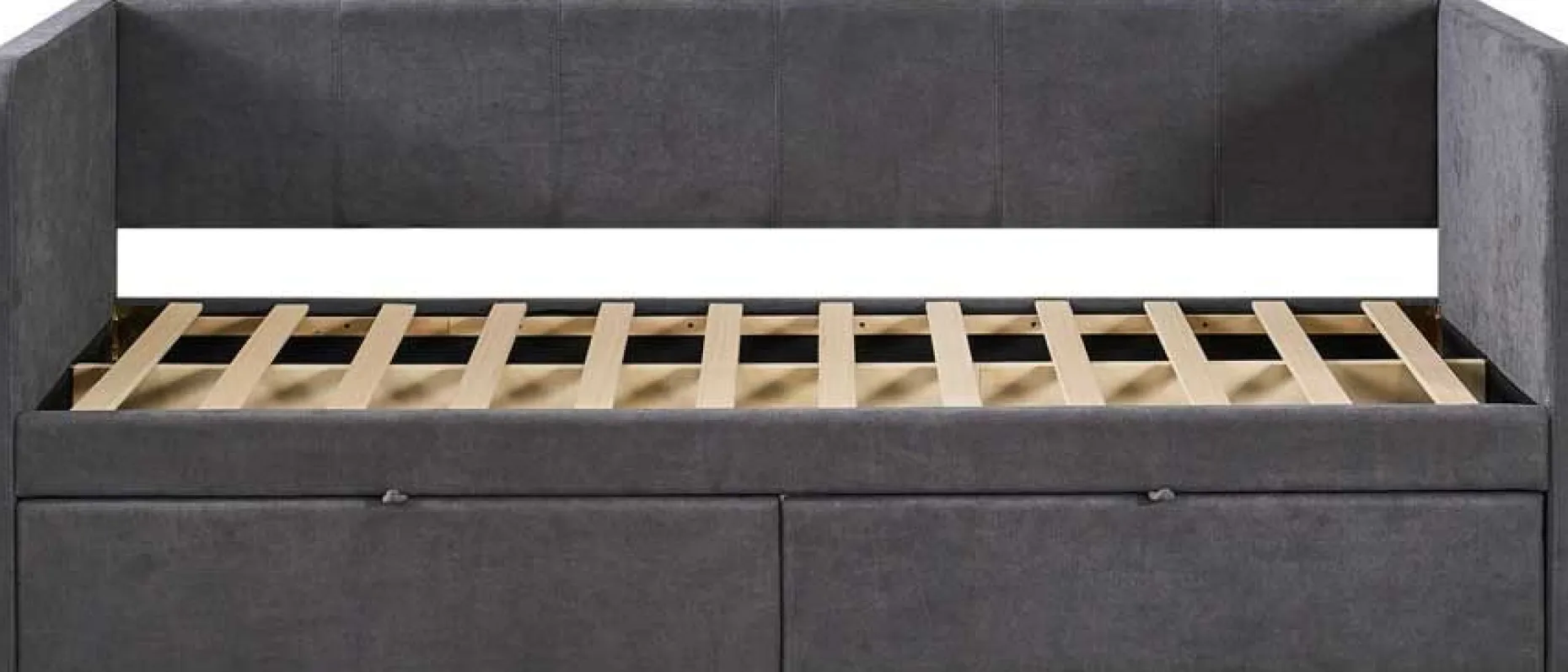 Kabinenbett Parma - 90x200cm - mit 2 Schubladen - grau