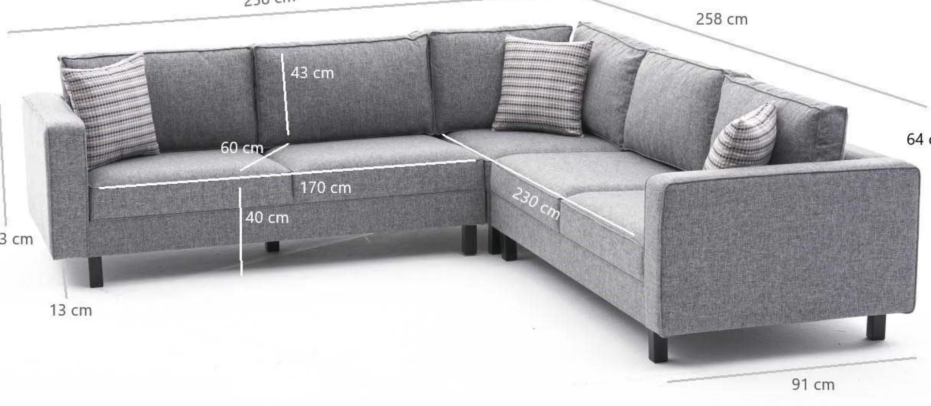 Emob Kale Ecksofa | BUCHENHOLZ | Grau