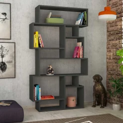 Karmato Bücherregal | 100 % MELAMIN | Anthrazit