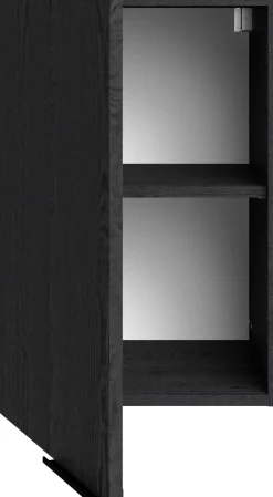 Küchenhängeschrank Anna - 40x36x58cm - Eiche schwarz Dekor