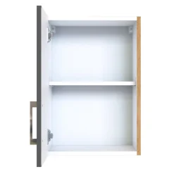 Küchenhängeschrank Sorrella 40cm 1 Tür - anthrazit/eiche