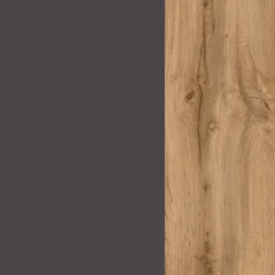 Küchenhängeschrank Sorrella 40cm 1 Tür - anthrazit/eiche