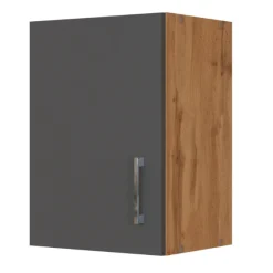Küchenhängeschrank Sorrella 40cm 1 Tür - anthrazit/eiche