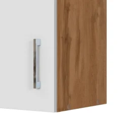 Küchenhängeschrank Sorrella 40cm 1 Tür - weiß/Eiche