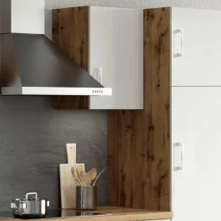 Küchenhängeschrank Sorrella 40cm 1 Tür - weiß/Eiche