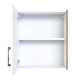 Küchenhängeschrank Sorrella 50cm 1 Tür - weiß/Eiche