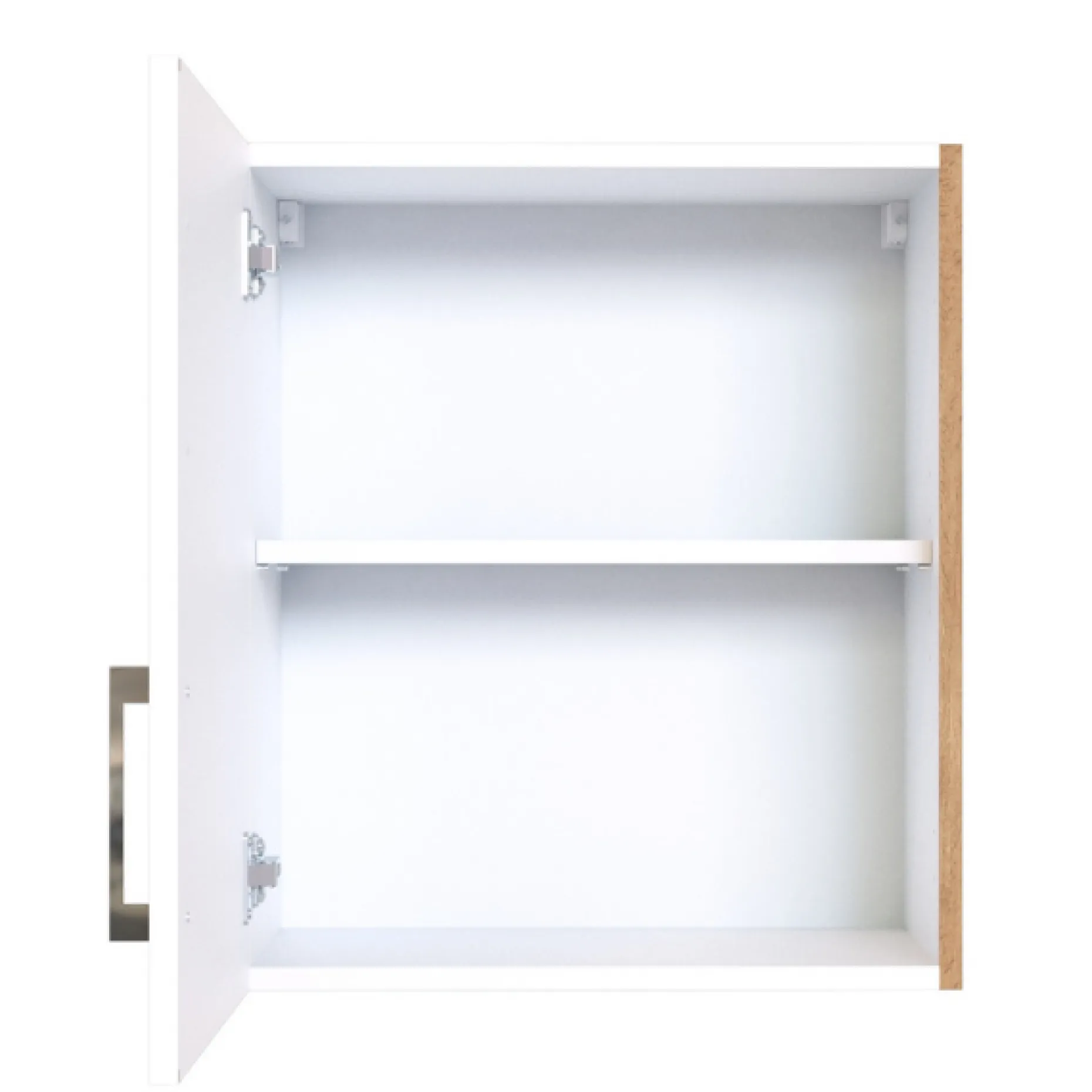 Küchenhängeschrank Sorrella 50cm 1 Tür - weiß/Eiche