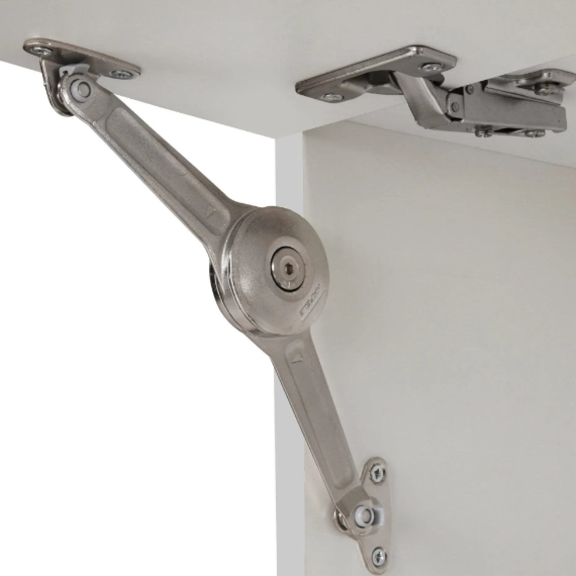 Küchenhängeschrank Sorrella 110cm mit 2 Flügeltüren - weiß/Eiche