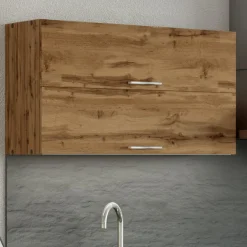 Küchenhängeschrank Sorrella 100cm mit 2 Flügeltüren - Eiche