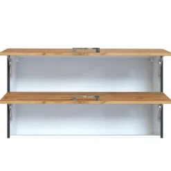 Küchenhängeschrank Sorrella 100cm mit 2 Flügeltüren - Eiche/Graphit