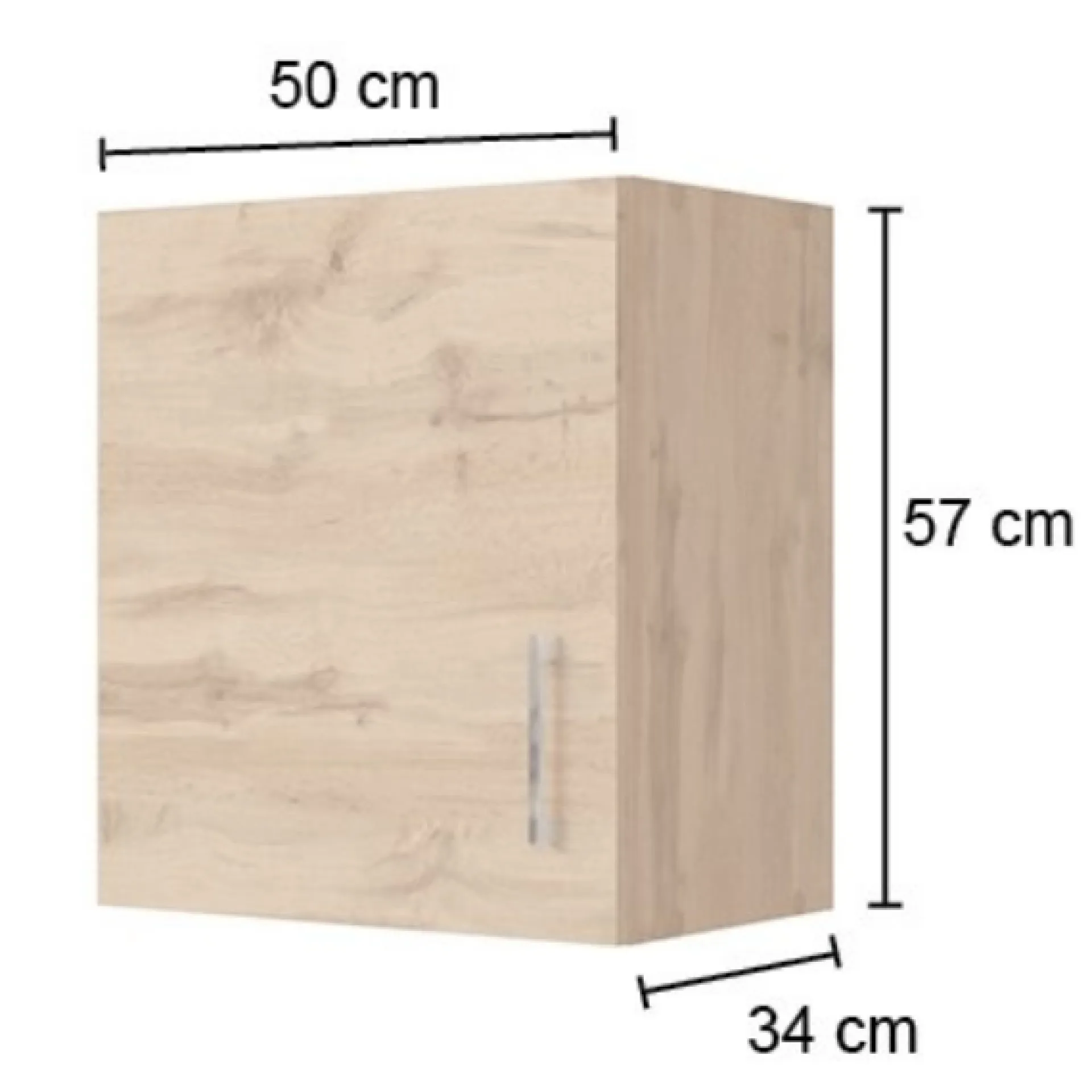 Held Küchenhängeschrank Sorrella 50cm 1 Tür - Eiche
