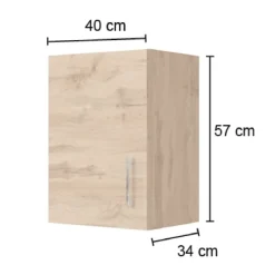 Held Küchenhängeschrank Sorrella 40cm 1 Tür - Eiche/Graphit