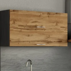 Held Küchenhängeschrank Sorrella 110cm mit 2 Flügeltüren - Eiche/Graphit