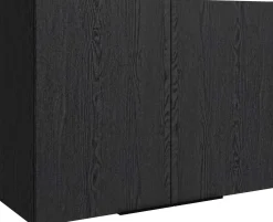 Küchenoberschrank Anna - 80x36x58cm - 2 Türen - Eiche schwarz Dekor