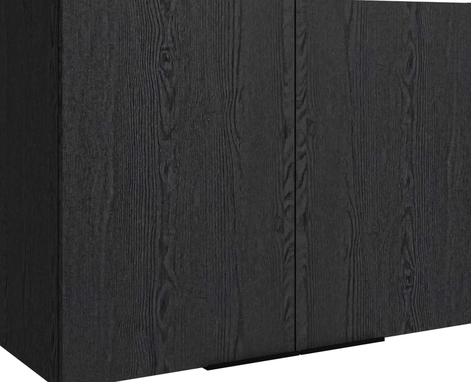 Küchenoberschrank Anna - 80x36x58cm - 2 Türen - Eiche schwarz Dekor