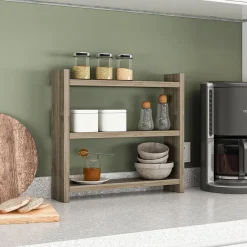 Küchenregal Cosmic - 100% MELAMINE - Nussbaum - 44 x 10 x 40 cm