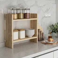 Emob Küchenregal Denver - 100% MELAMINE - Atlantische Kiefer - 34 x 10 x 30 cm