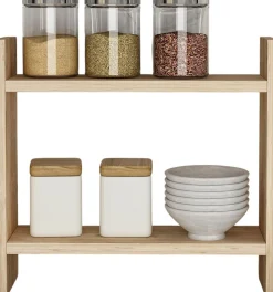 Emob Küchenregal Denver - 100% MELAMINE - Atlantische Kiefer - 34 x 10 x 30 cm