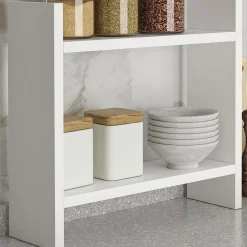 Küchenregal Denver - 100% MELAMINE - Weiß - 34 x 10 x 30 cm