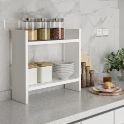 Küchenregal Denver - 100% MELAMINE - Weiß - 34 x 10 x 30 cm