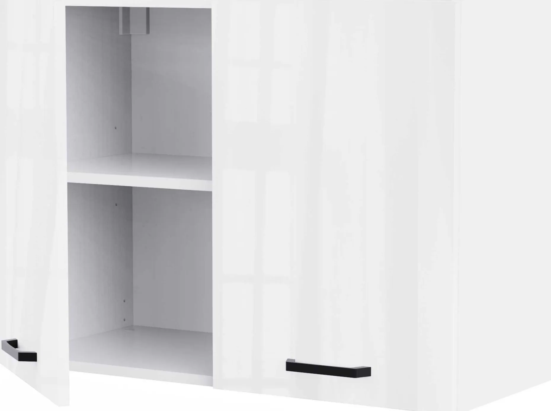 Küchenschrank Bianco - 80x36x58cm - 2 Türen - Hochglanz weiß