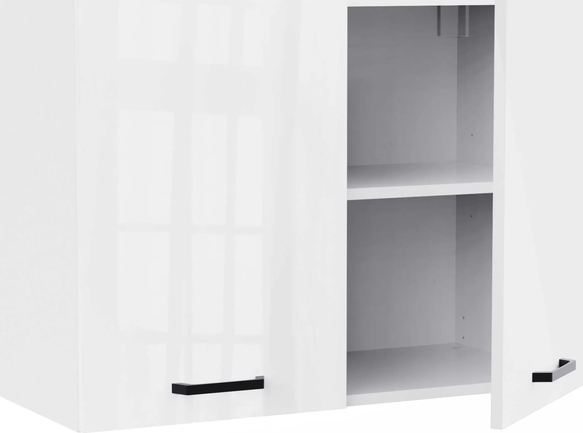 Küchenschrank Bianco - 80x36x58cm - 2 Türen - Hochglanz weiß