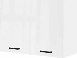 Küchenschrank Bianco - 80x36x58cm - 2 Türen - Hochglanz weiß