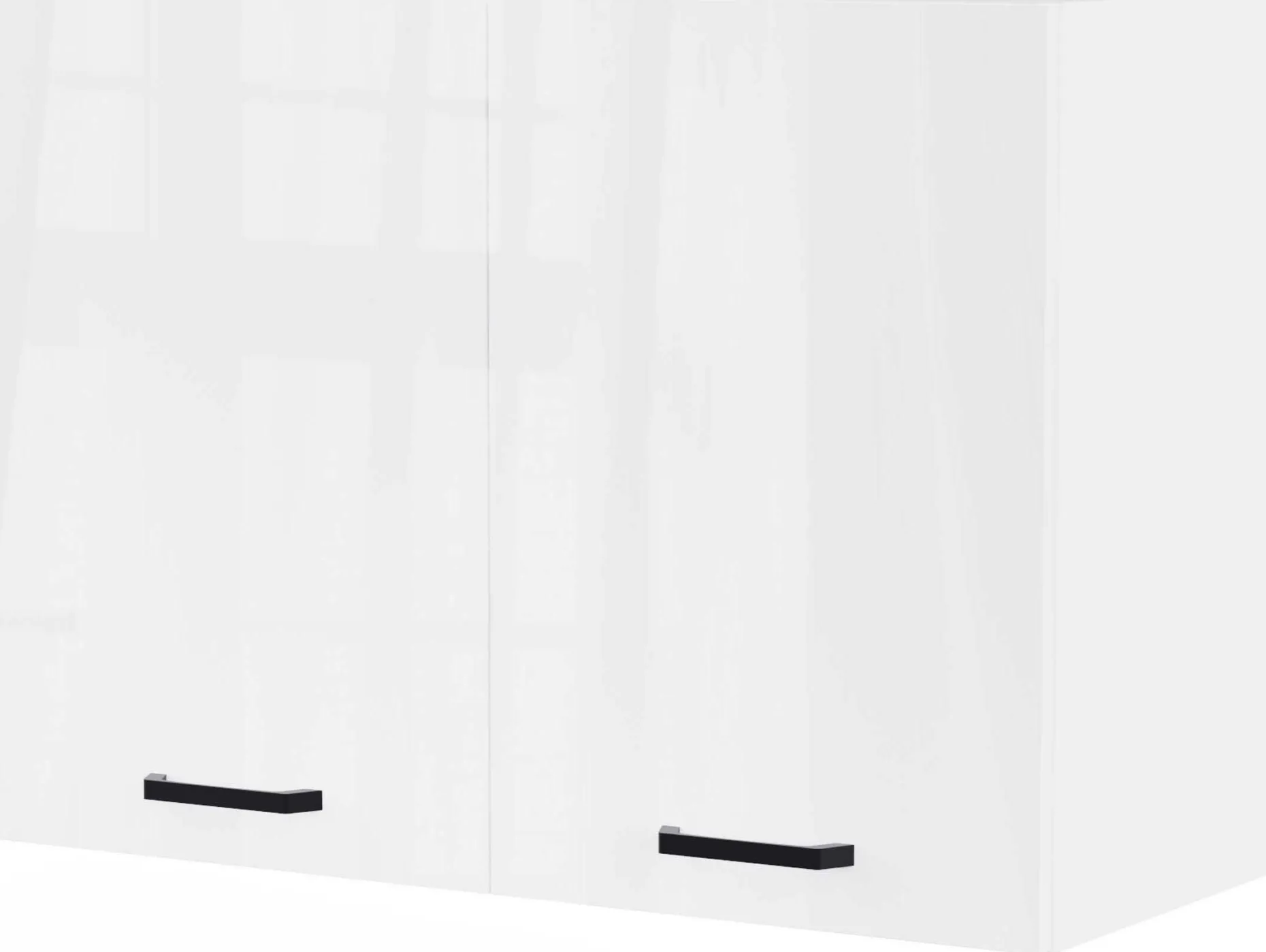 Küchenschrank Bianco - 80x36x58cm - 2 Türen - Hochglanz weiß