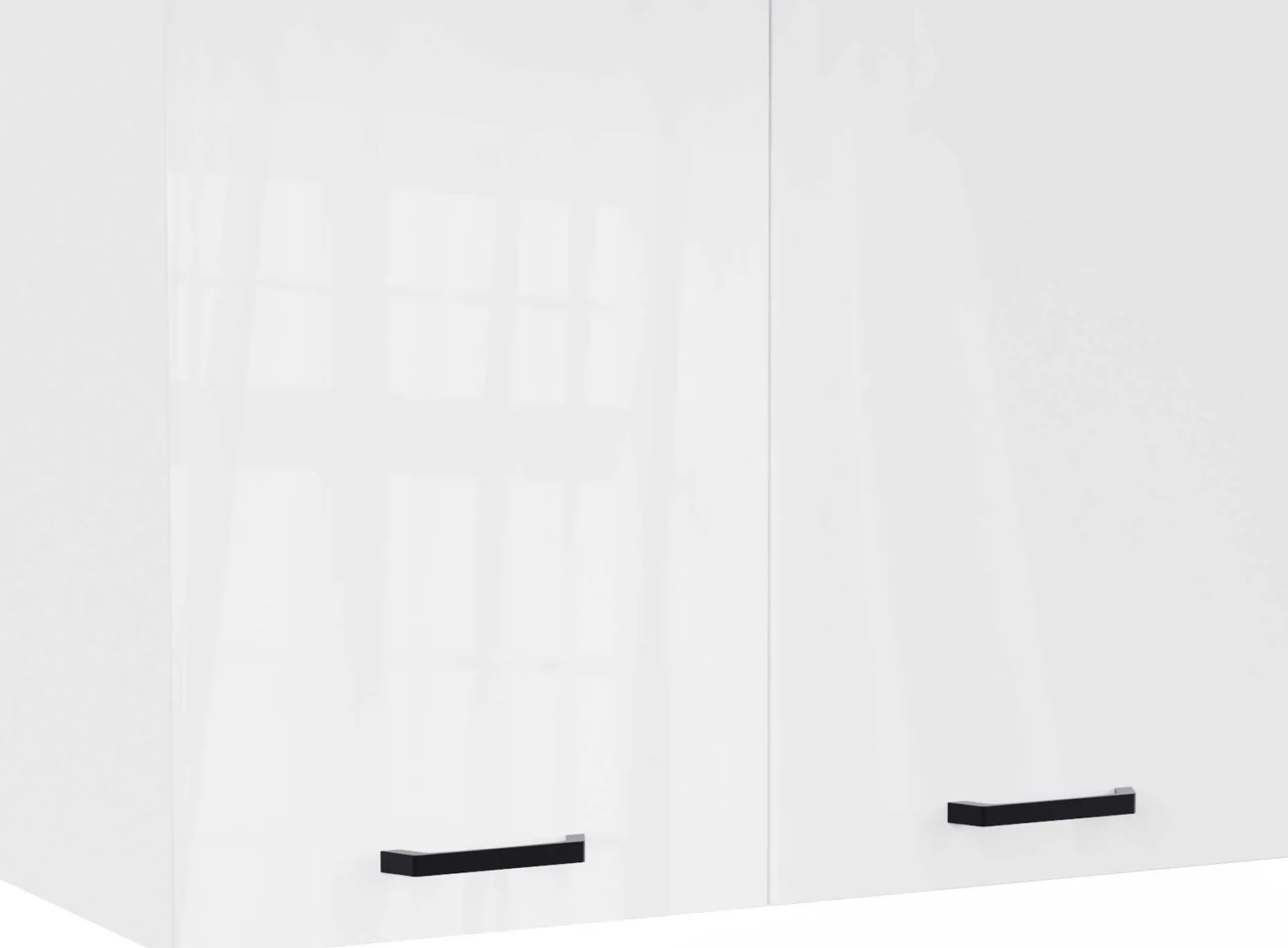 Küchenschrank Bianco - 80x36x58cm - 2 Türen - Hochglanz weiß