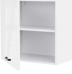 Küchenschrank Bianco - 60x36x58cm - 1 Tür - Hochglanz weiß