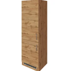 Küchenschrank für Kühl- und Gefrierschrank Sorrella - Eiche